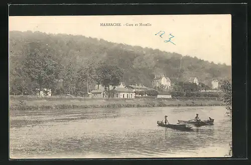 AK Marbache, Gare et Moselle