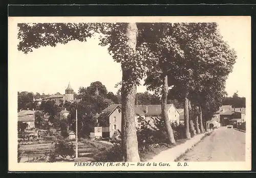 AK Pierrepont, Rue de la Gare, Strassenpartie