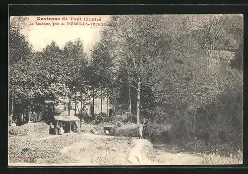 AK La Rochotte, Partie am Wasser