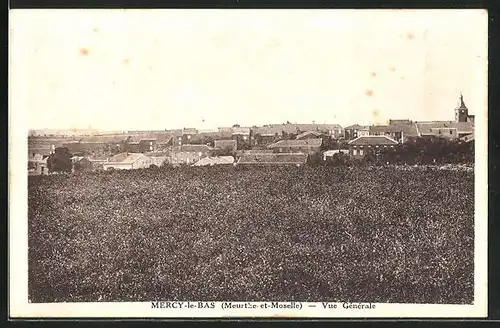 AK Mercy-le-Bas, Vue Générale, Totalansicht