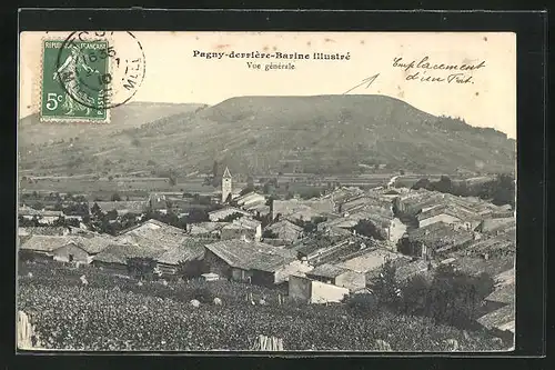 AK Pagny-derrière-Barine, Vue générale, Panorama