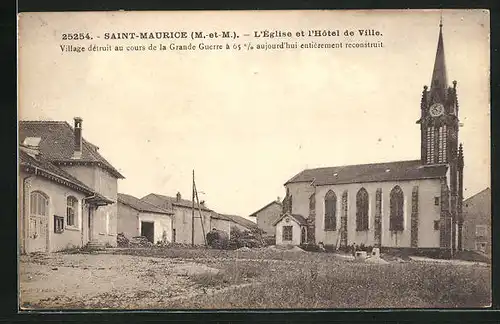 AK Saint-Maurice, L`Eglise et l`Hôtel de Ville