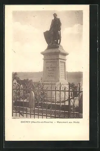 AK Crépey, Monument aux Morts