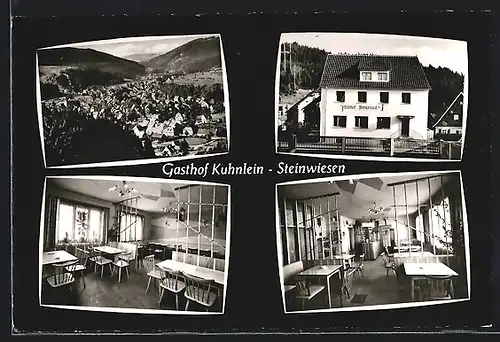 AK Steinwiesen über Kronach, Gasthof Frankenlust, Nordhalbenerstr. 54, Innenansichten