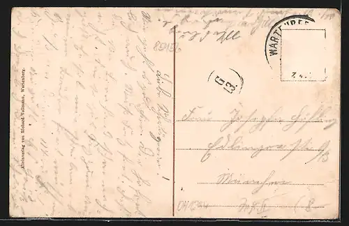 AK Wartenberg, Sanatorium, Rocklfing, Ortsansicht aus der Vogelschau