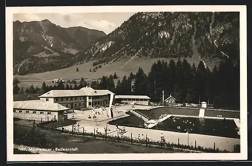 AK Oberstdorf im bayer. Allgäu, Moorwasser-Badeanstalt