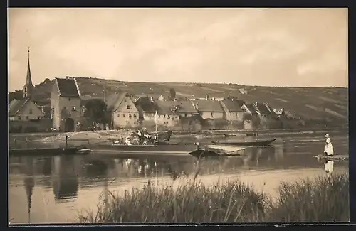 AK Frickenhausen a. Main, Uferpartie