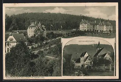 AK Nürnberg, Heilstätte Engeltal und histor. Ortspartie