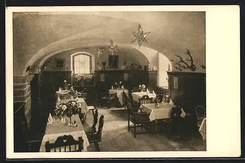 AK Bad Kissingen, Gasthaus Schlosskeller, Teufelsgraben