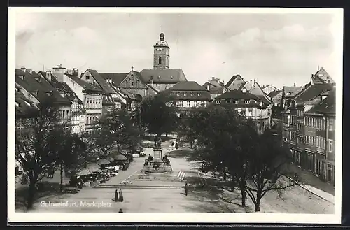 AK Schweinfurt, Blick auf den Marktplatz