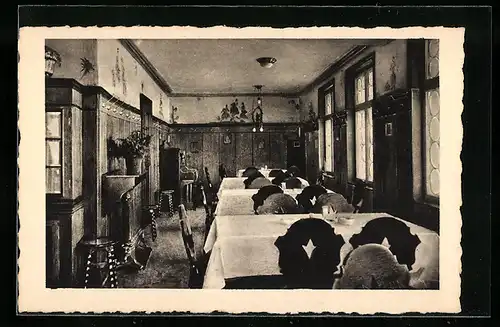 AK Erlangen, Weinhandlung und Gasthaus Julius Kach, Innenansicht