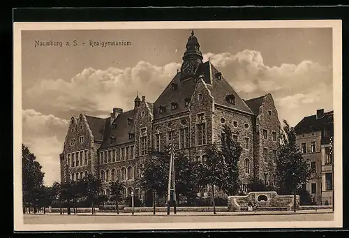 AK Naumburg a. S., vor dem Realgymnasium