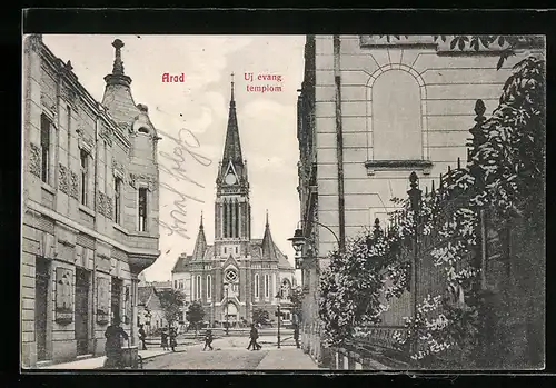 AK Arad, Uj evang. templom