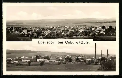 AK Ebersdorf bei Coburg, Teilansicht, Ortspartie