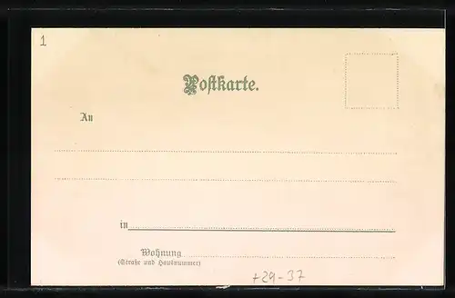 Lithographie Mainau am Bodensee, Blick auf die Insel mit Segelboot