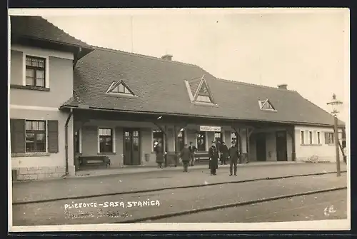 AK Pliesovce, Sasa Stanica, Bahnhof