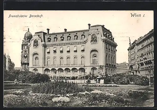 AK Wien, Blick auf die französische Botschaft