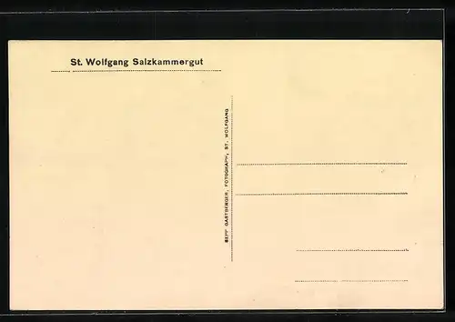 AK St. Wolfgang, Segelboot mit Blick zur Kirche, Salzkammergut