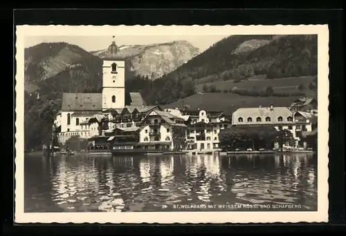 AK St. Wolfgang, Hotel Weisses Rössl und Kirche