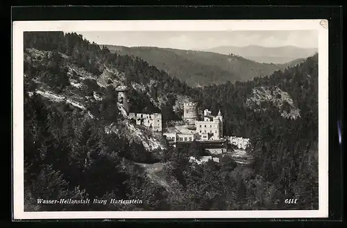 AK Weinzierl am Walde, Wasser-Heilanstalt Burg Hartenstein