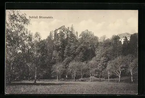 AK Ternitz, Stixenstein, Blick zum Schloss