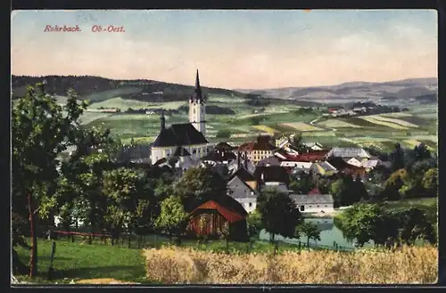 AK Rohrbach in Ob.-Oest., Gesamtansicht mit der Kirche