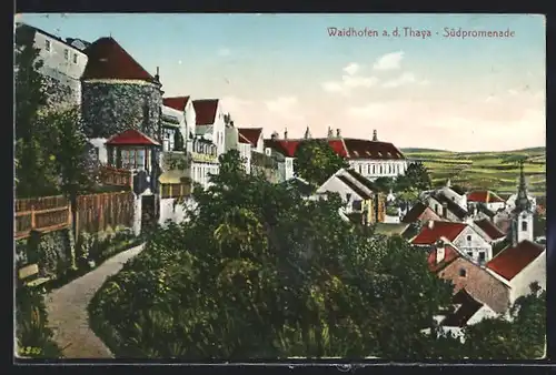 AK Waidhofen a.d. Thaya, an der Südpromenade