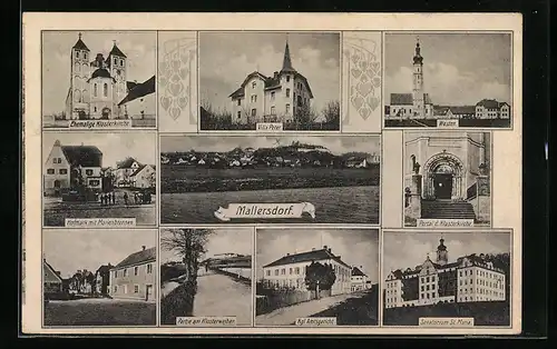 AK Mallersdorf, Villa Peter, Ehemalige Klosterkirche, Portal