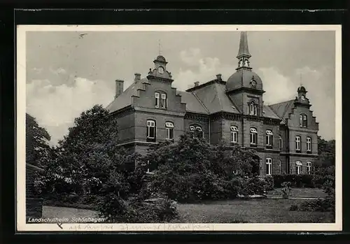 AK Schönhagen, Landschulheim mit Grünanlagen