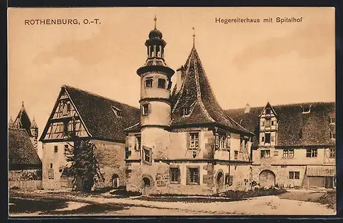 AK Rothenburg, Hegereiterhaus mit Spitalhof