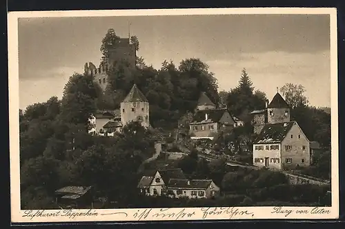 AK Pappenheim, Burgansicht von Osten