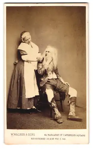 Fotografie W. Walker & Sons, London, Portrait Schauspieler Joseph Jefferson als Rip Van Winkle