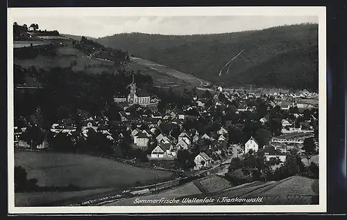 AK Wallenfels, Totalansicht mit Kirchblick