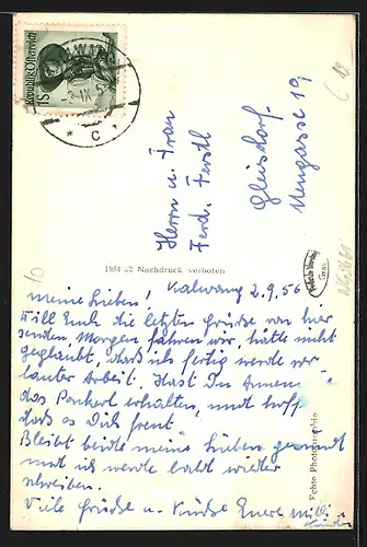 AK Kallwang, Strassenpartie an der Pfarrkirche