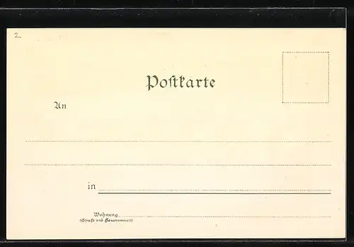 Lithographie Schleswig, Neuwerk, Chemnitz-Bellmann-Denkmal, Gesamtansicht