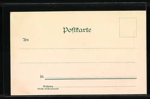 Lithographie Weida, Ortsansicht mit Fluss und Schloss Osterburg