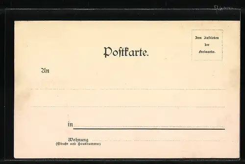 Passepartout-Lithographie Oldenburg, Totalansicht aus der Vogelschau, Wappen