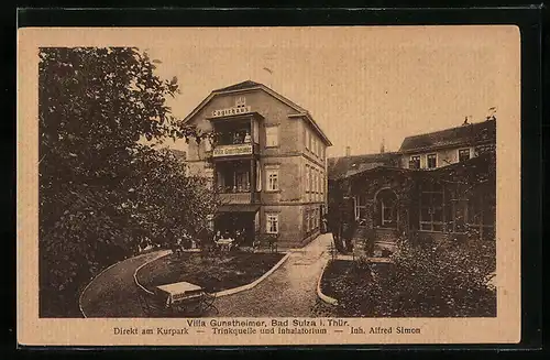 AK Bad Sulza / Thür., Hotel-Pension Villa Gunstheimer