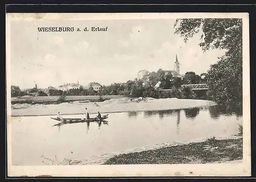 AK Wieselburg, Ortsansicht mit der Erlauf