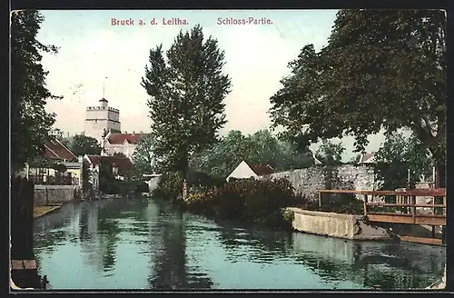 AK Bruck a. d. Leitha, Schloss-Partie