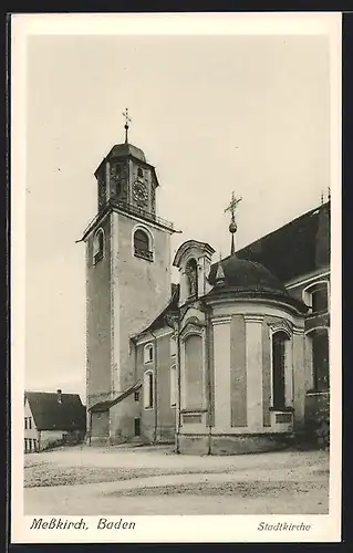 AK Messkirch, Partie an der Stadtkirche