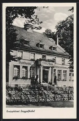 AK Berggiesshübel, Kurhaus und Sanatorium Sächl-Haus