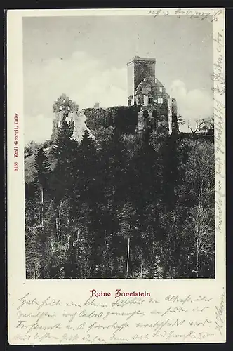AK Zavelstein, Blick zur Ruine
