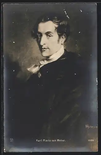 Künstler-AK Porträt von Karl Maria von Weber