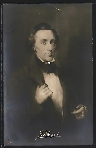 AK Portrait des Musikers F. Chopin