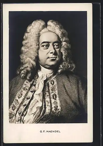 AK Portrait von Georg Friedrich Händel, Komponist