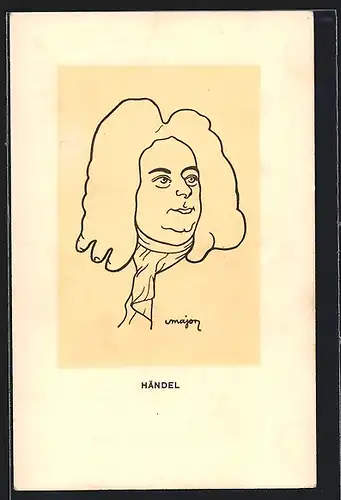 AK Georg Friedrich Händel, Komponist