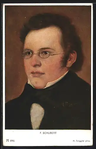 AK Portrait Musiker F. Schubert
