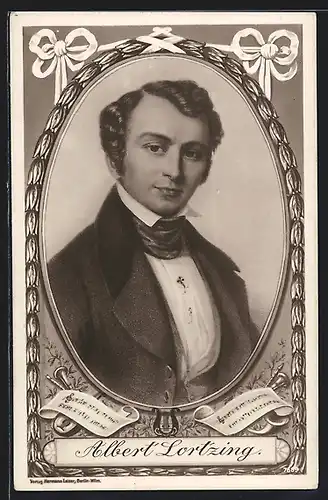 AK Portrait von Albert Lortzing, Komponist