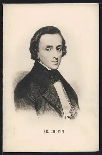 AK Portrait von Frederic Chopin, Komponist